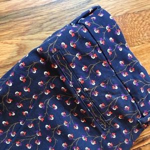 Ankle Length Floral Pants